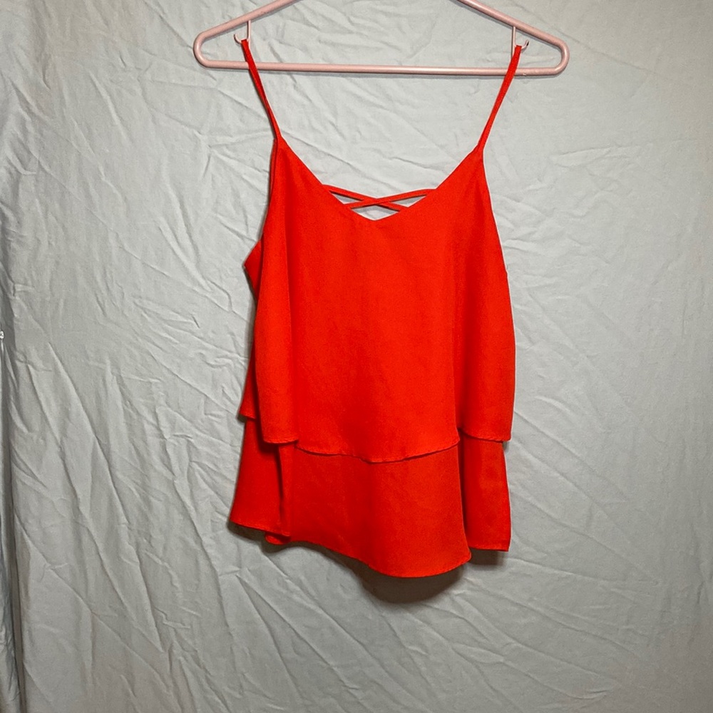 Beautiful red bouncy blouse